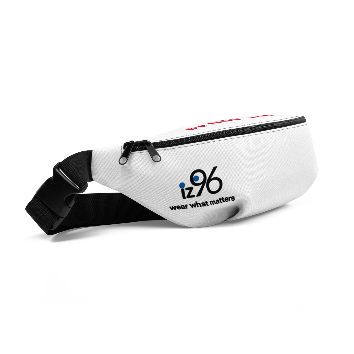 fanny pack with logo brand on a white background
