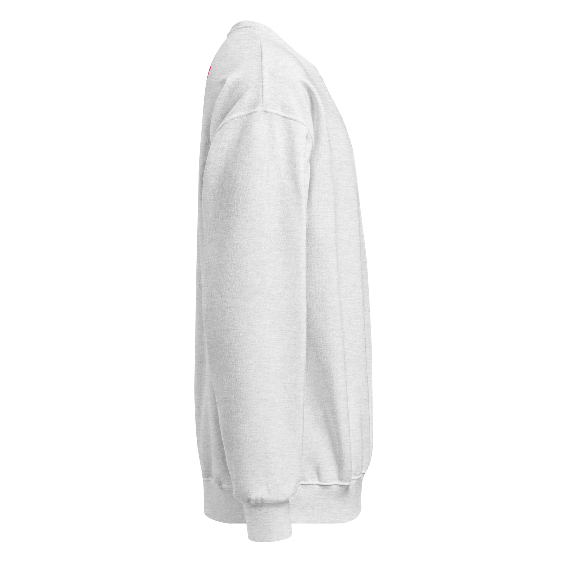 White sweatshirt on a white background