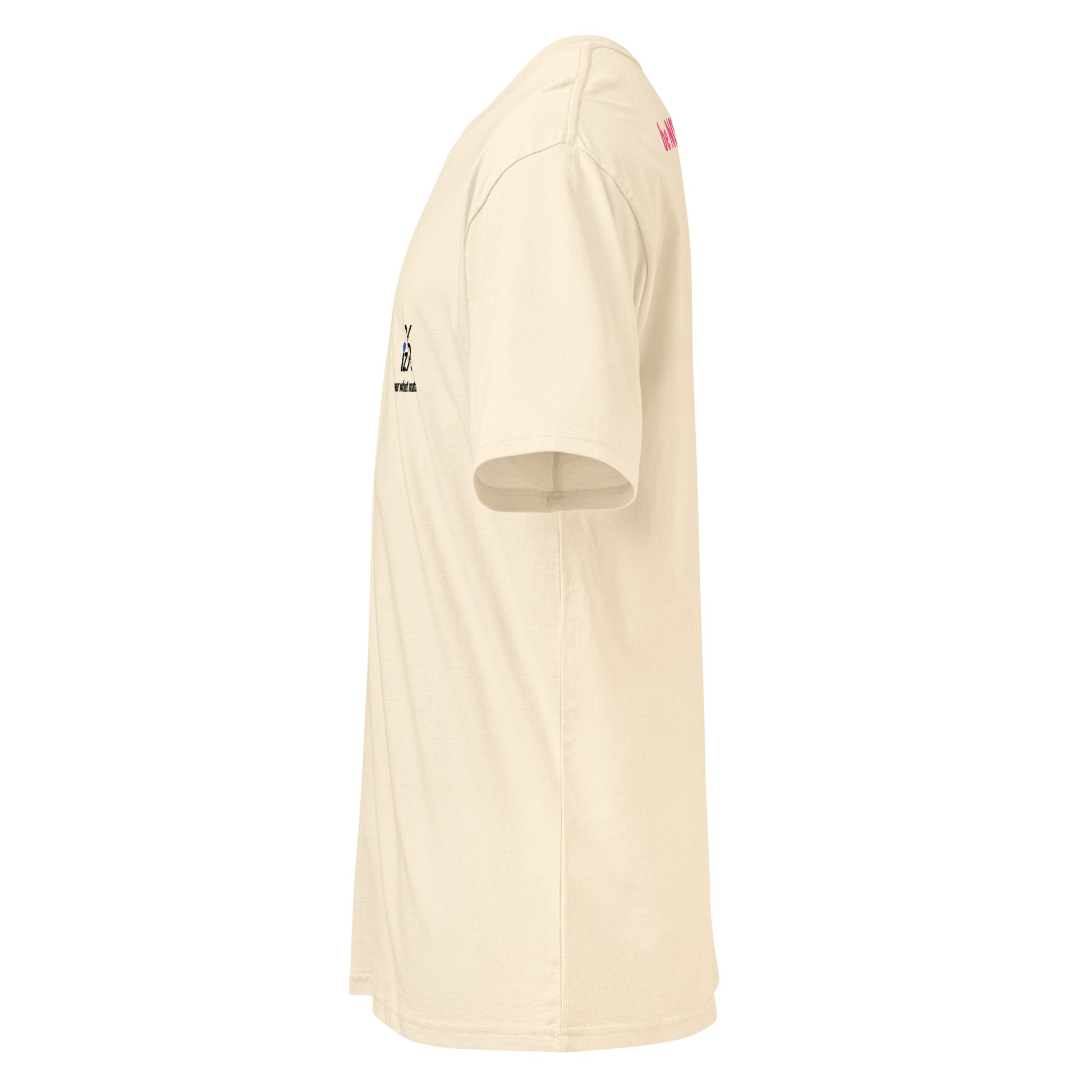 vintage white t-shirt with a small logo on a white background