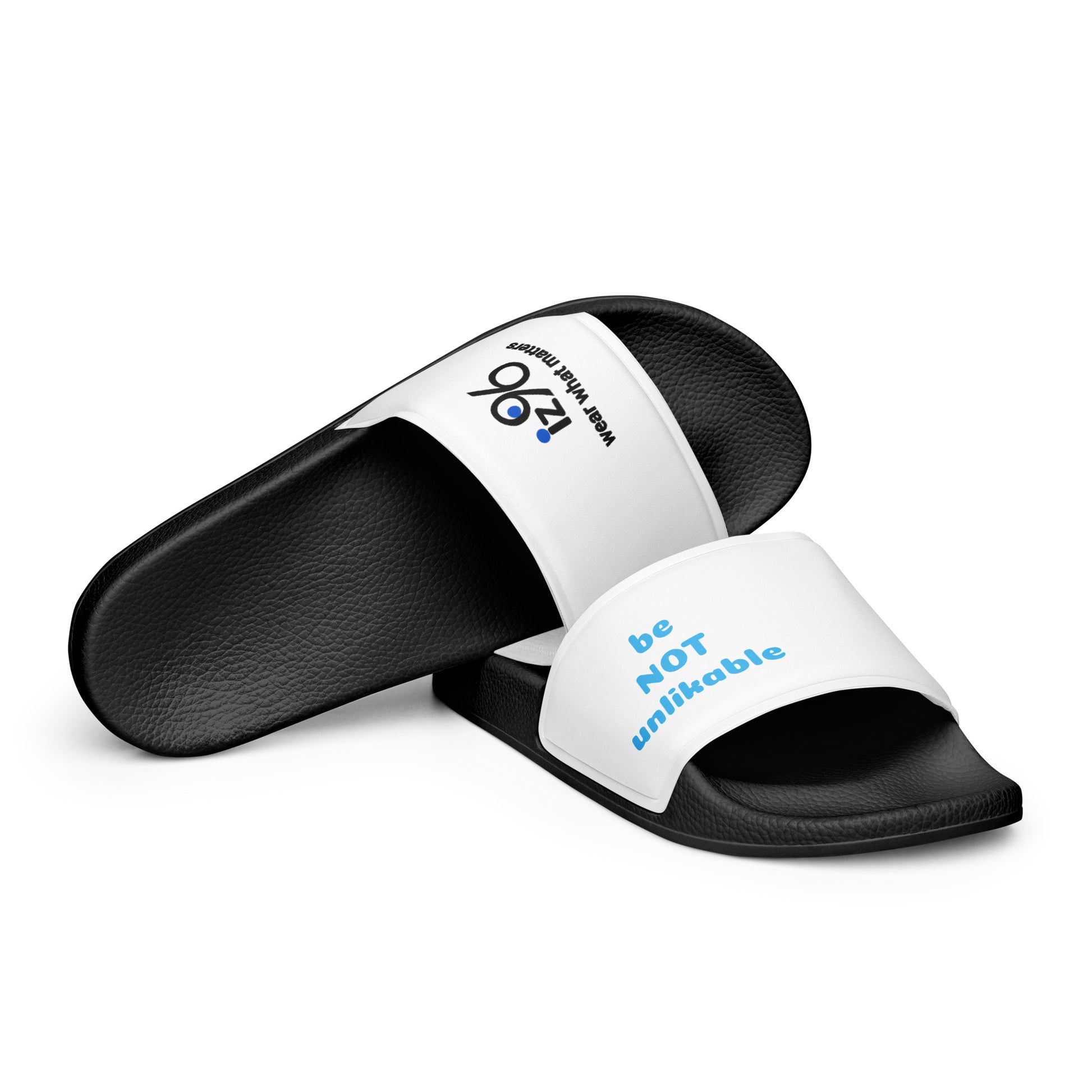 Black and white slides with text on a white background