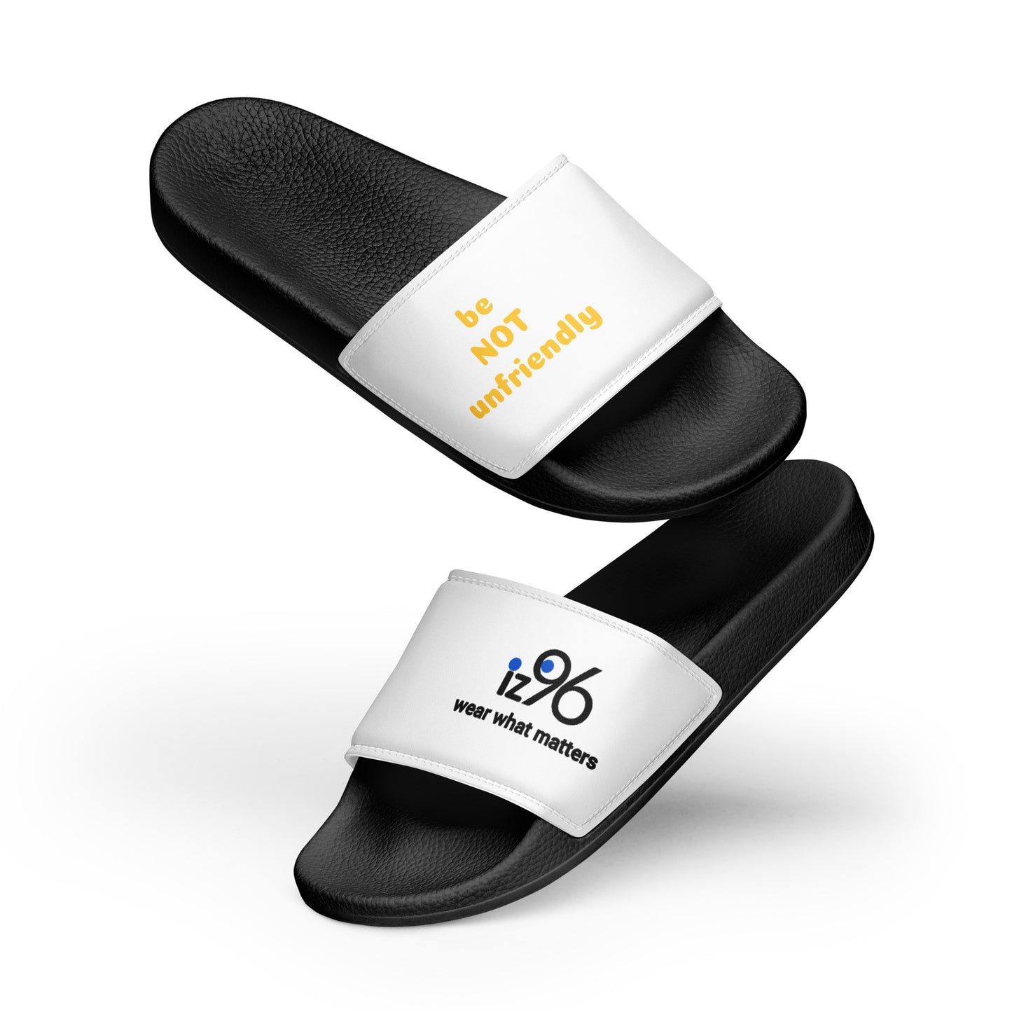Black and white slides with text on a white background