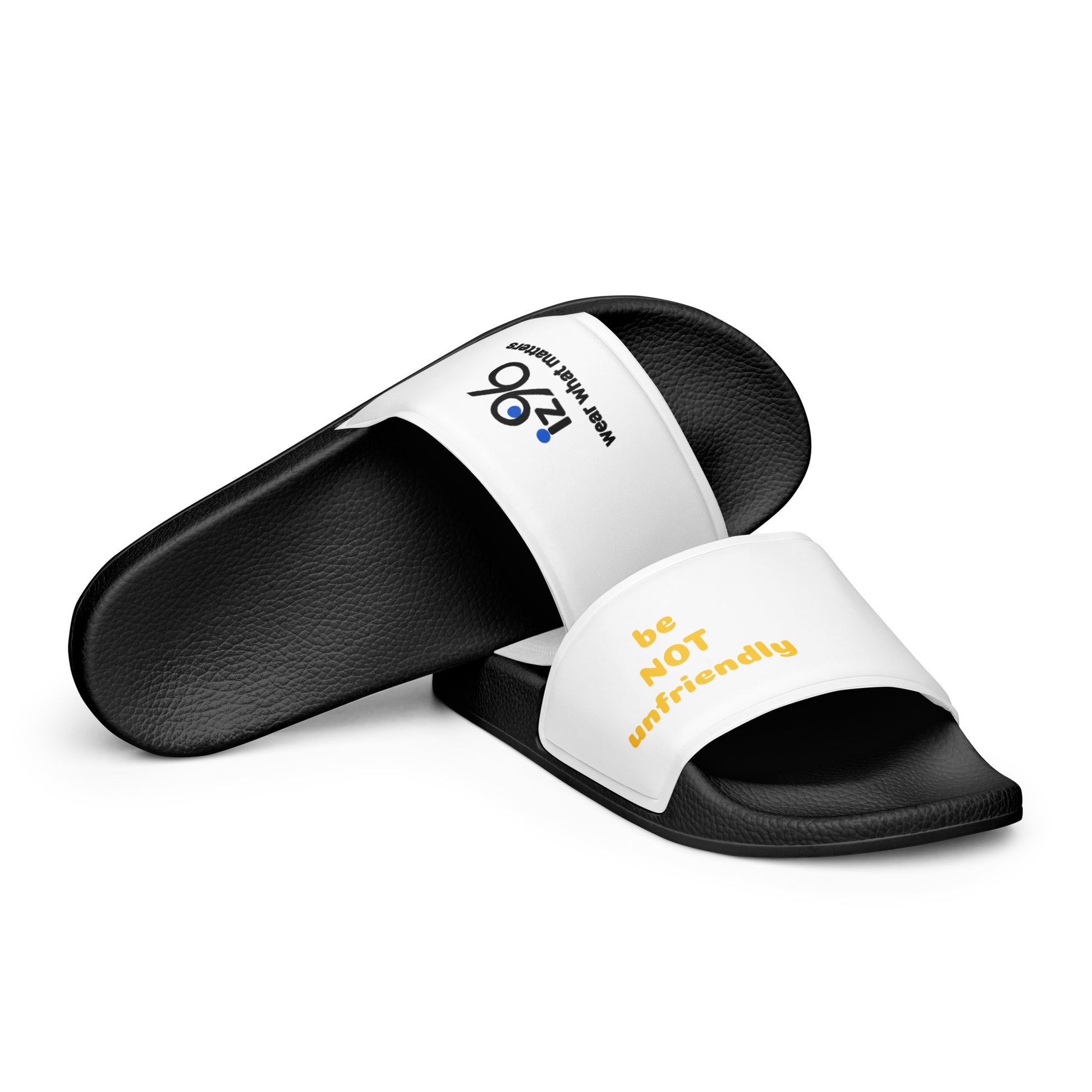 Black and white slides with text on a white background