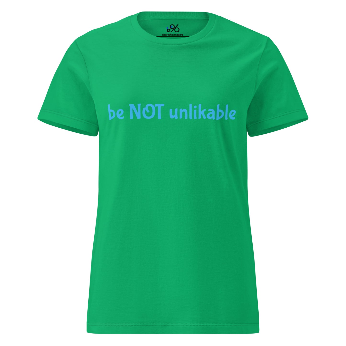 Green t-shirt on a white background
