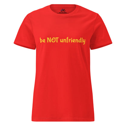 Red t-shirt with motivational quote on a white background