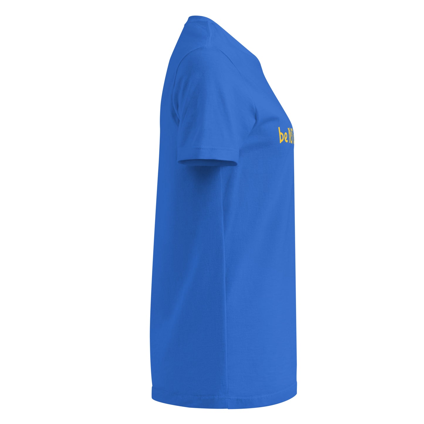Blue t-shirt on a white background