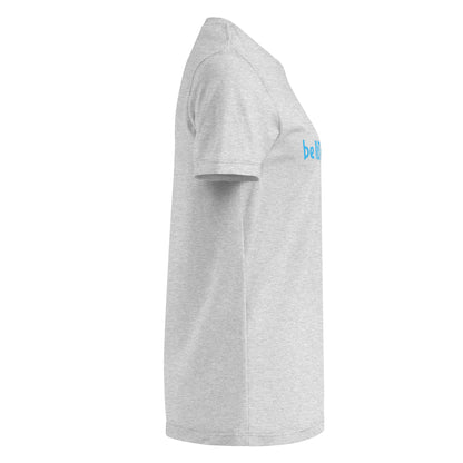 Gray t-shirt on the sleeve against a white background