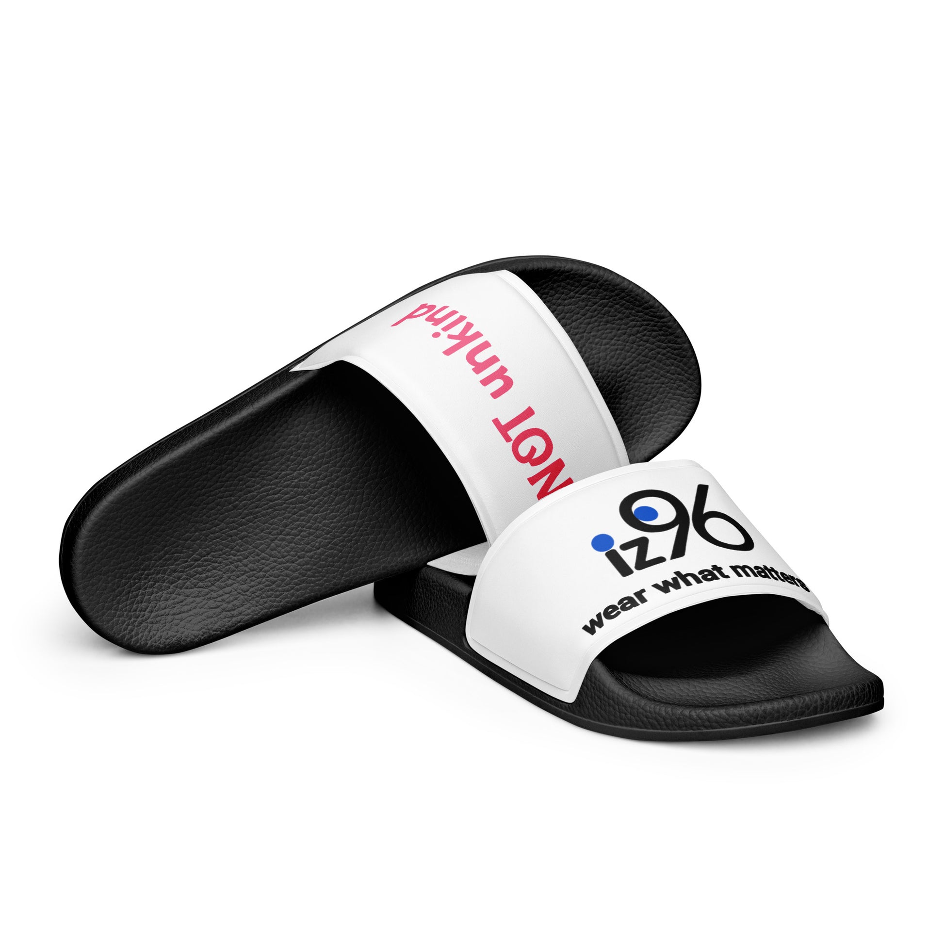 Black and white slides with colorful branding on a white background