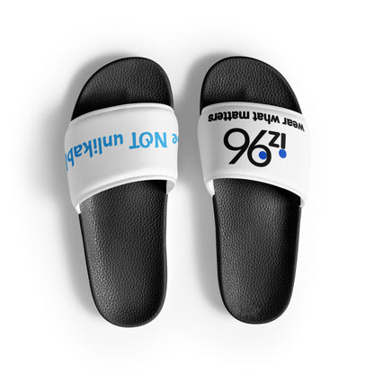 Black and white slides with text on a white background