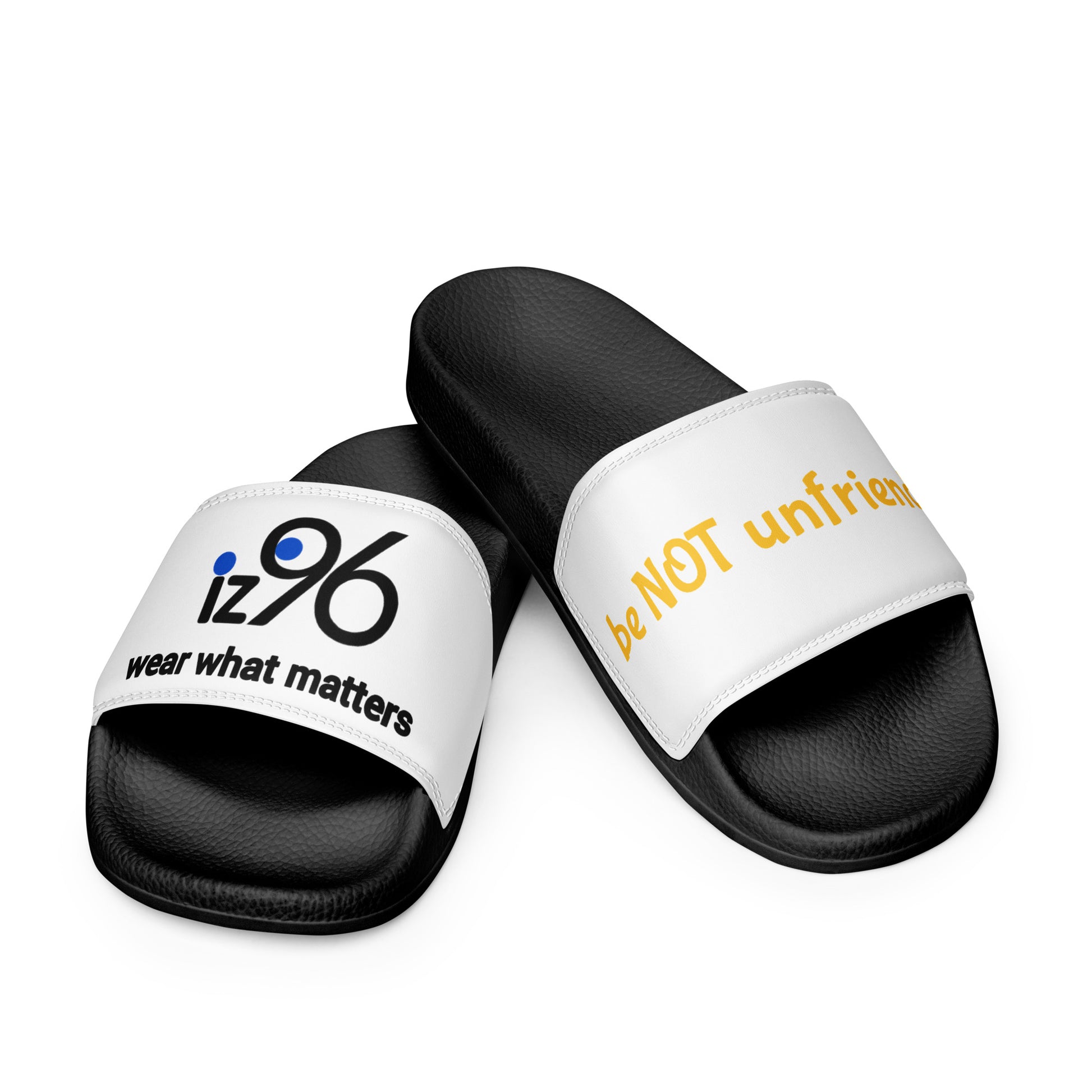 Black and white slides with text on a white background