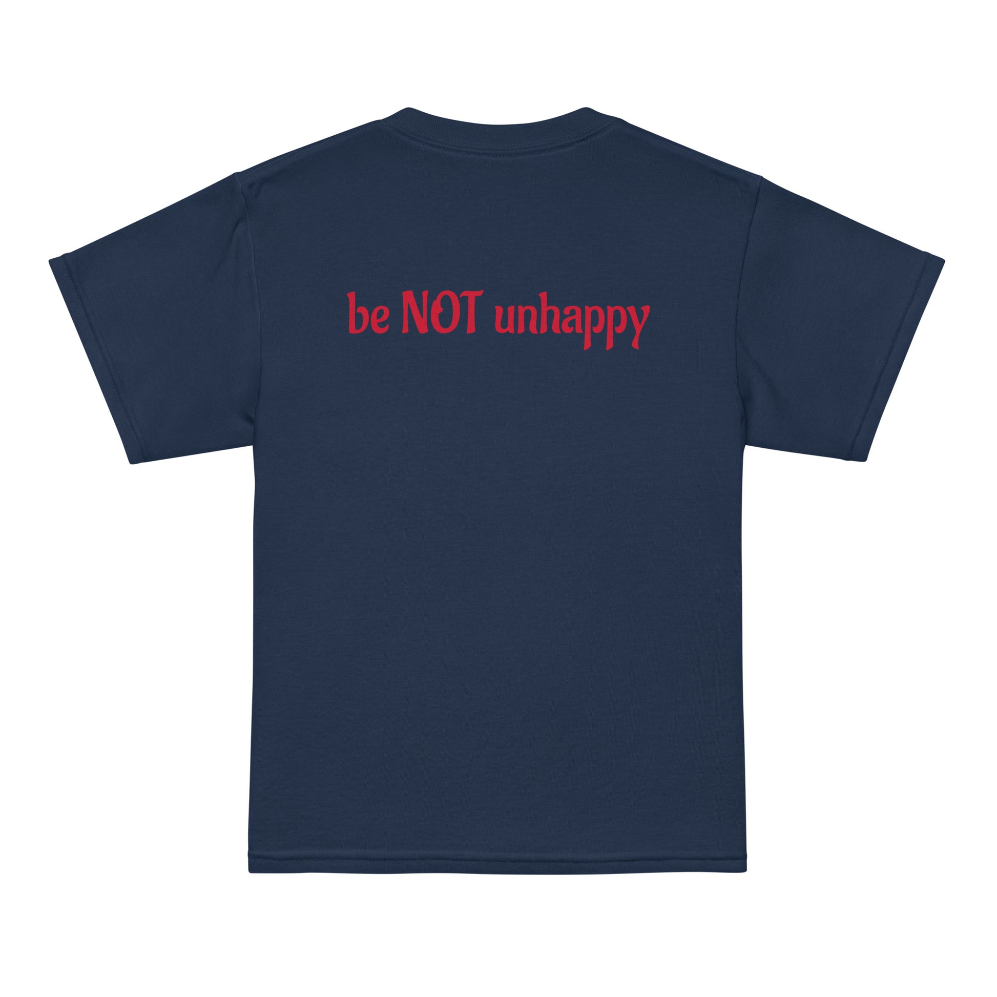 tshirt with text on a white background