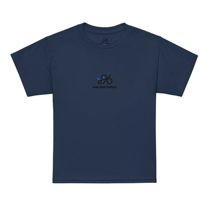 tshirt with text on a white background